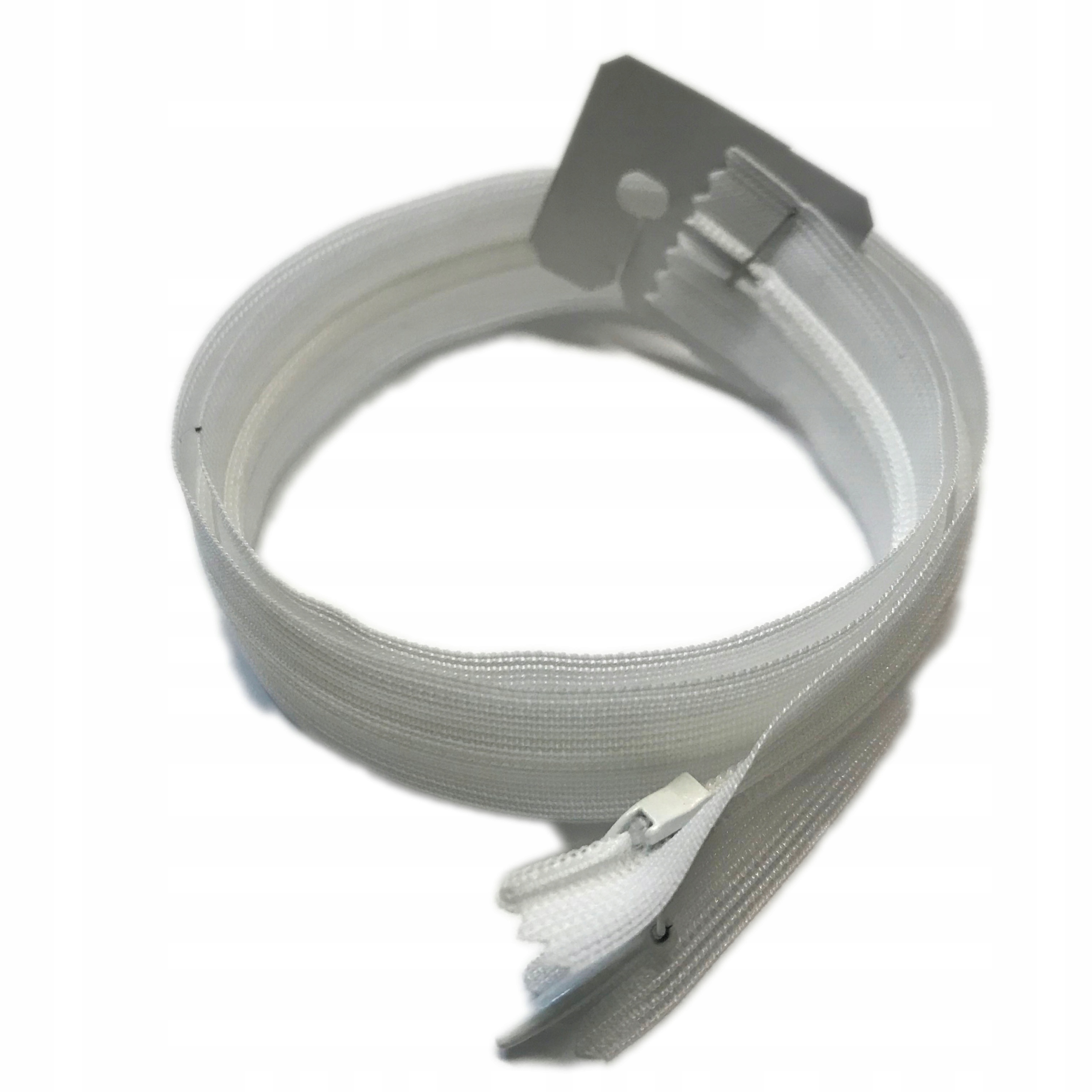 Ykk zamek kryty do sukienki 50 CM Biały 501
