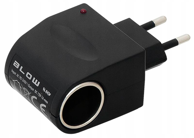 Adapter sieciowy gniazdo zapalniczki 230V / 12V 1A