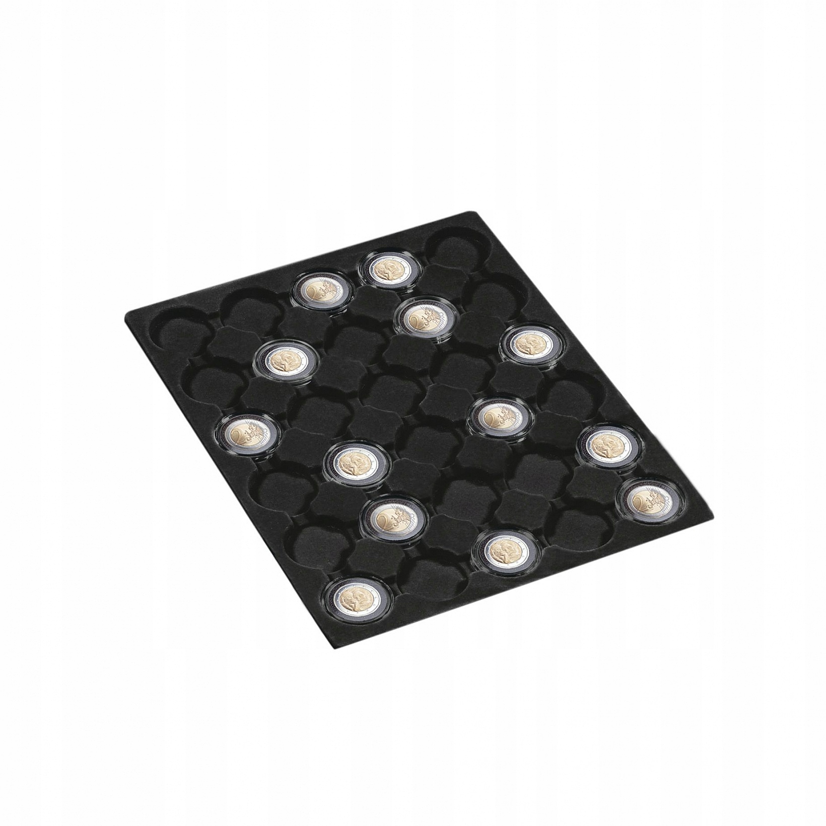 Černá paleta na mince MBcaps 27 mm Leuchtturm