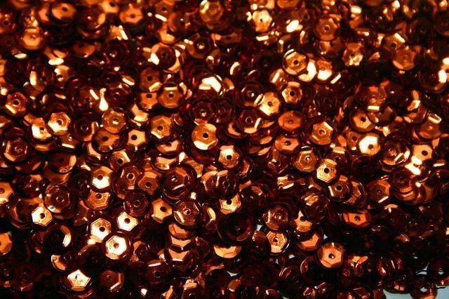 Cekiny Łamane 6 mm 100 g Cekin 7500 szt Karmelowe