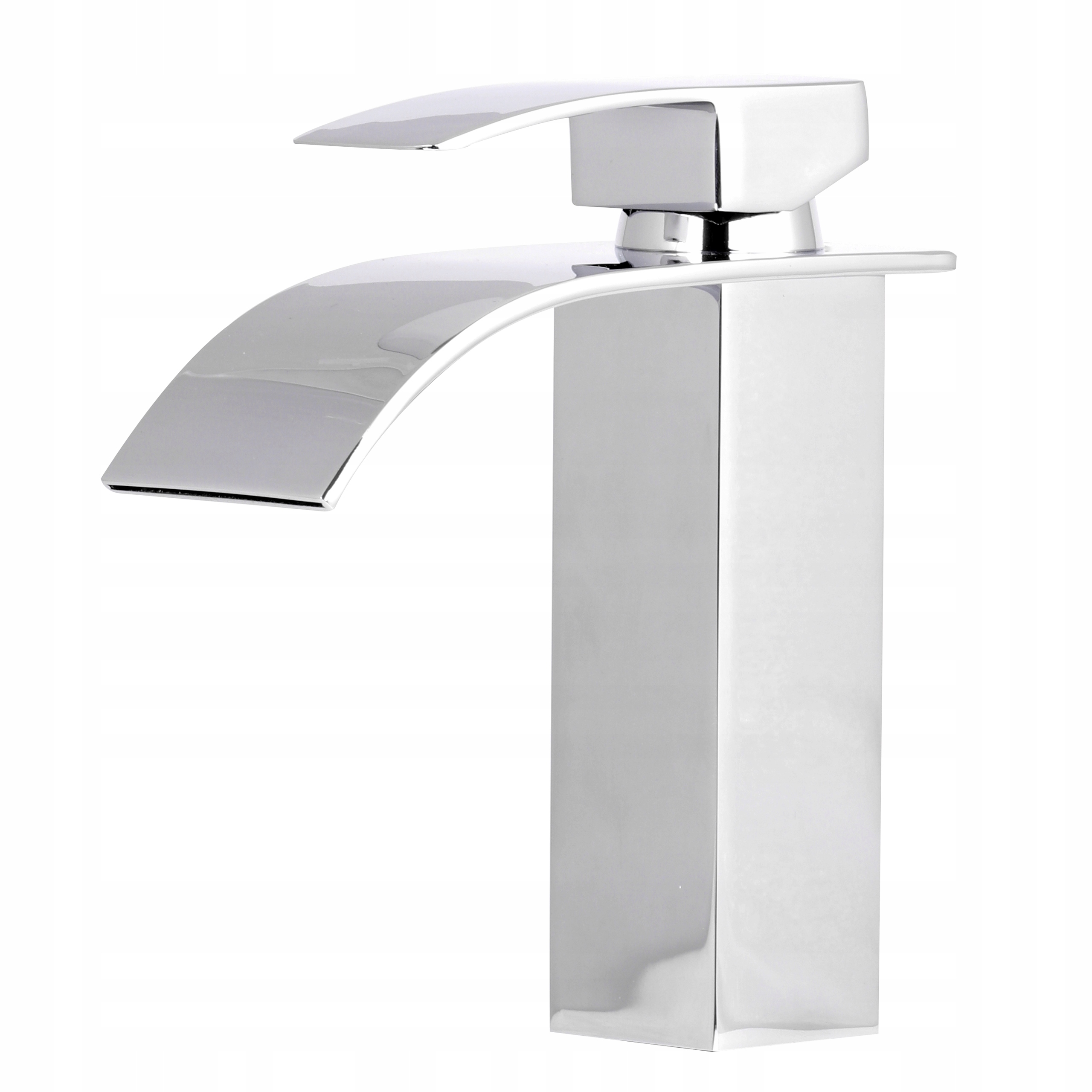 

Bateria umywalkowa z szeroką wylewką typu wodospad