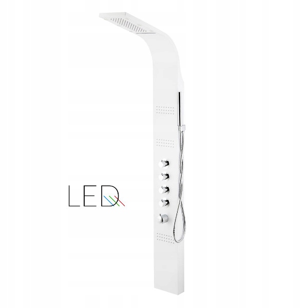 PANEL PRYSZNICOWY CORSAN LED KASKADA MIESZACZ BIAŁ Kolor biały