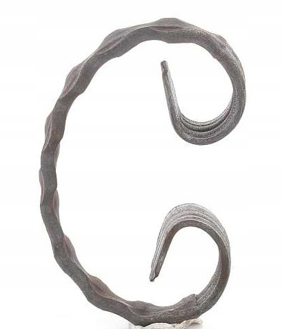 

Elementy kute ogrodzenie C120 młotkowane z 12x6