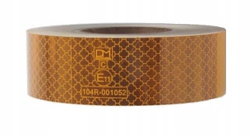 TAŚMA FOLIA ODBLASKOWA KONTUROWA OBRYSOWA ŻÓŁTA