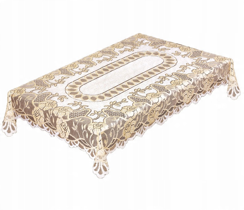 

!kremowy Obrus Żakardowy 20260 Prostokąt 240x140CM