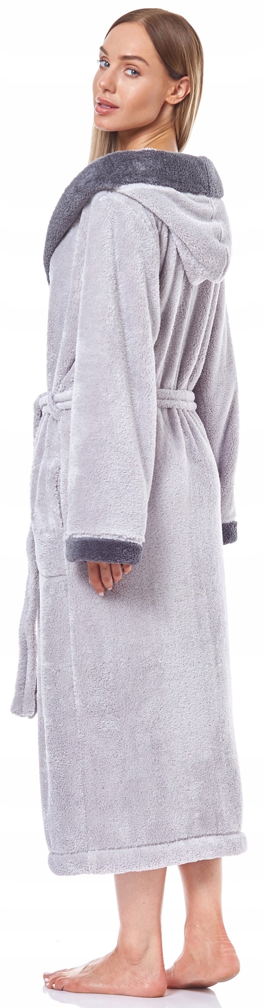 DŁUGI CIEPŁY PUCHOWY DAMSKI SZLAFROK PODOMKA XXL Płeć kobieta