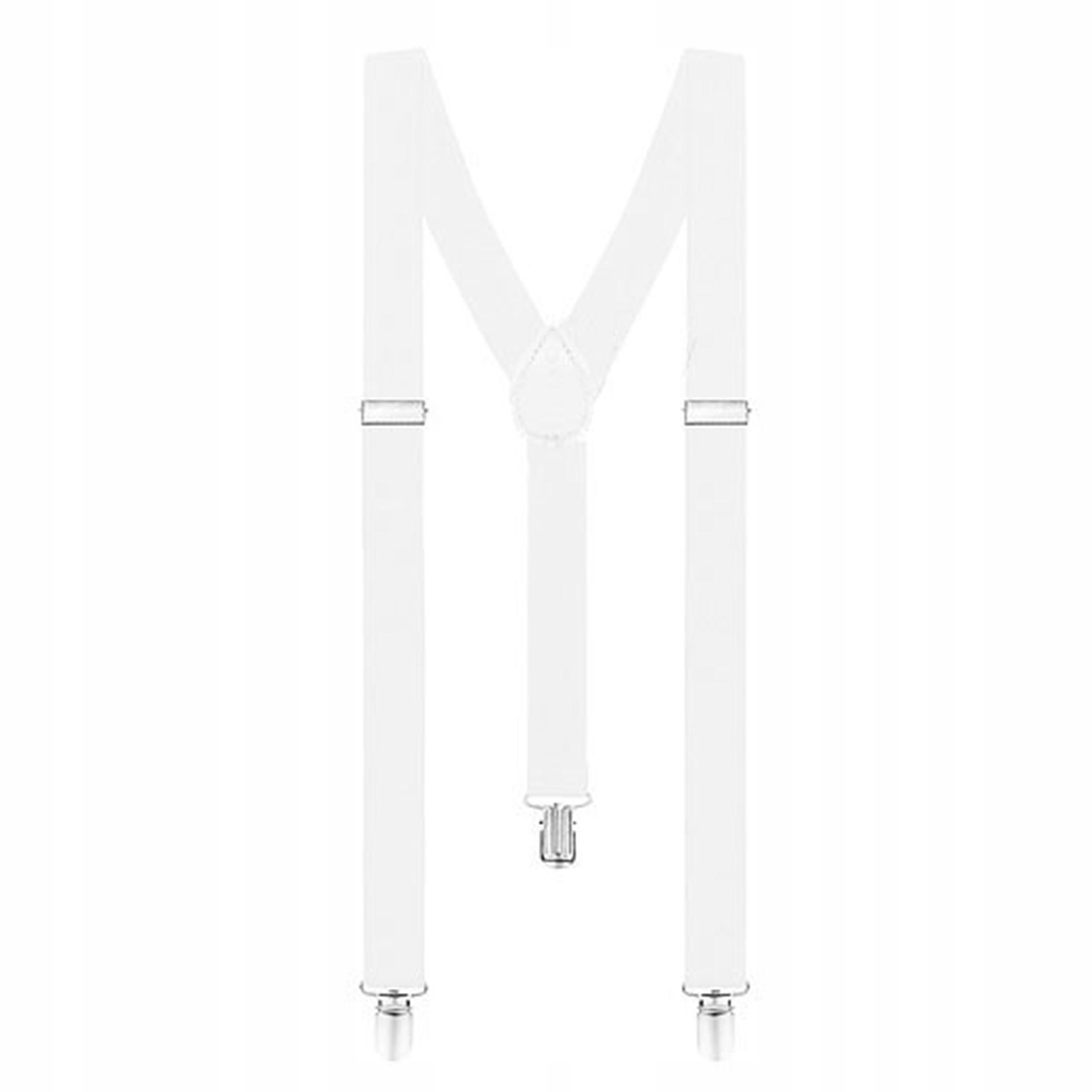 

Szelki Emo damskie męskie Unisex 1,5 cm Białe