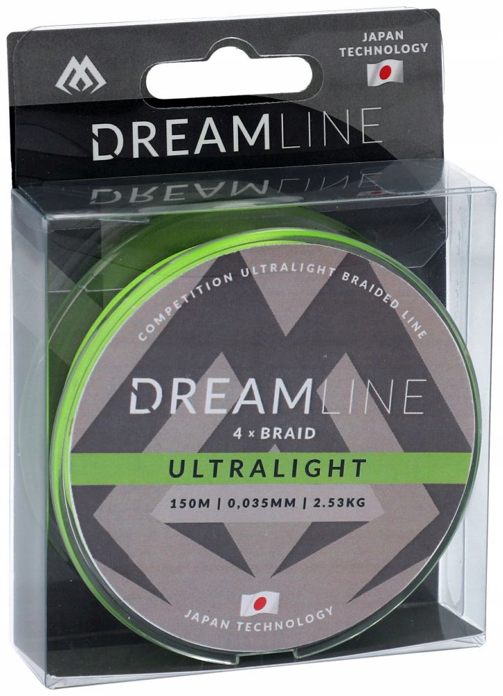

Plecionka Dreamline Fluo 0,035mm/2,53kg/150m+GRAT