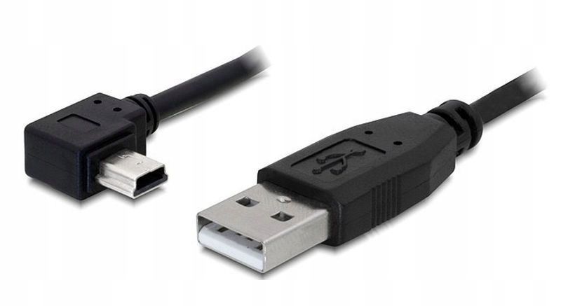 

Przewód Kabel Usb A mini Usb 1.8m kątowy boczny