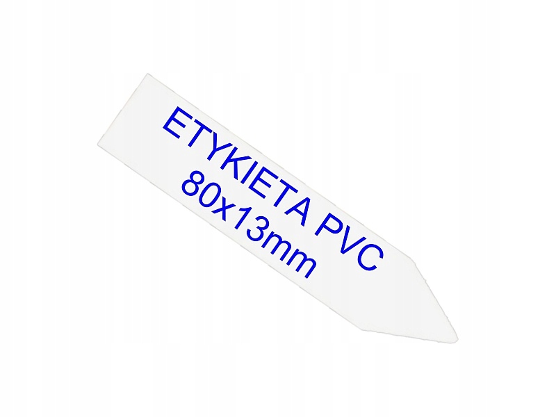 

Etykiety Wtykane Pvc 80x13mm białe 50szt do roślin