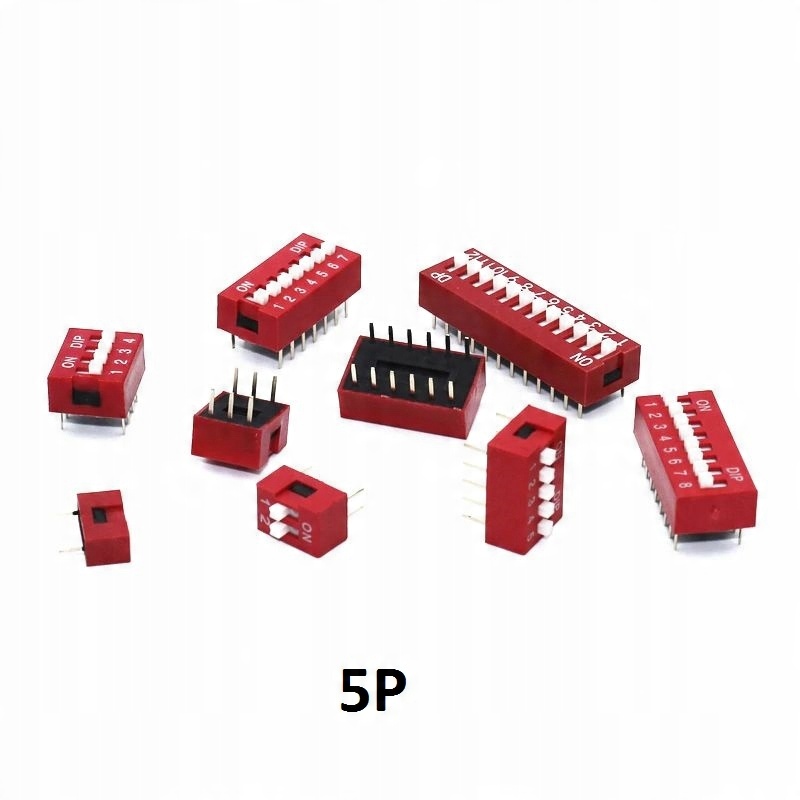 

Przełącznik Dip switch x5 (10 pin)