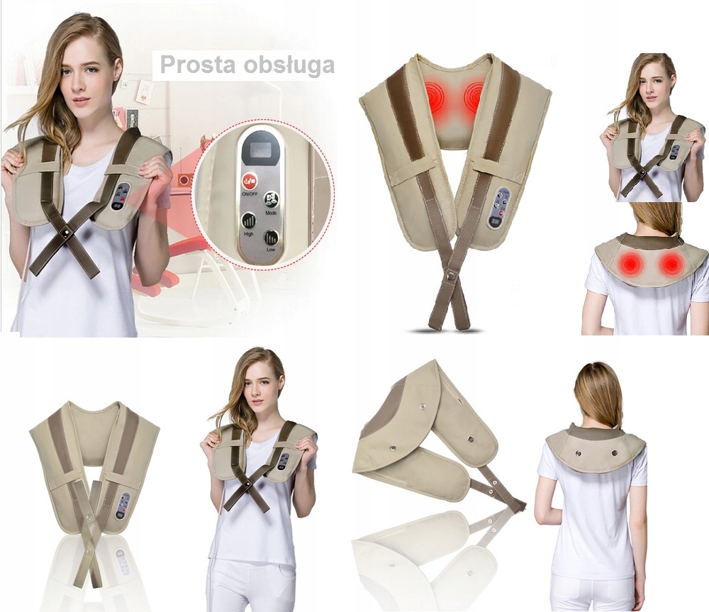 MASAŻER 3D SHIATSU CIAŁA KARKU PLECÓW SZYI Marka inna