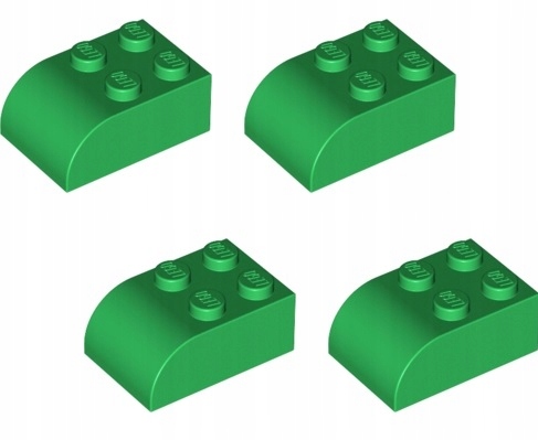 

Lego Klocek modyfikowany 2x3 zielony 6215 - 4szt