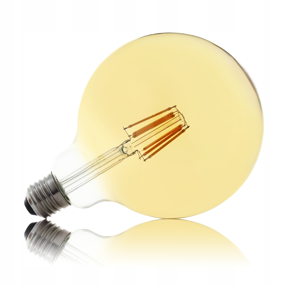 

Żarówka Led E27 Filament 8W Edison śr. 12cm Amber