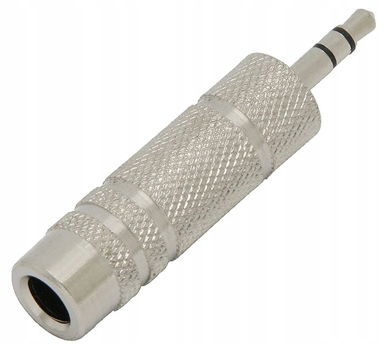 Adapter Prolech 5131# wtyk Jack 3,5 mm gniazdo Jack 6,3 mm
