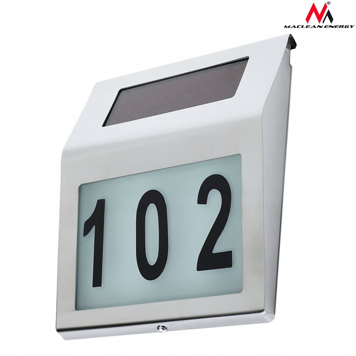 Podświetlany Numer Domu Lampa Solarna LED Metalowa Wysokość produktu 20 cm