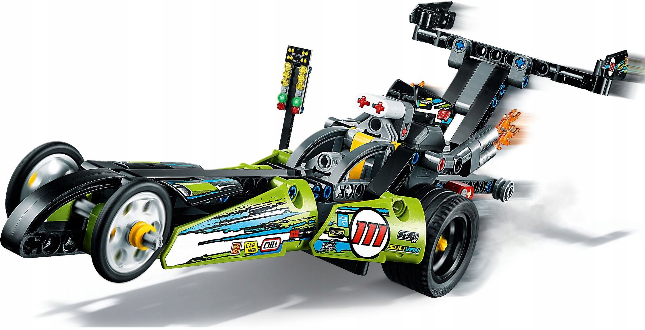 LEGO TECHNIC 42103 DRAGSTER WYŚCIGÓWKA 2w1 hot rod Marka LEGO