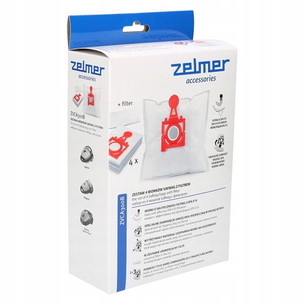 

Oryginalne Worki Zelmer ZVCA300B Jupiter Magnat