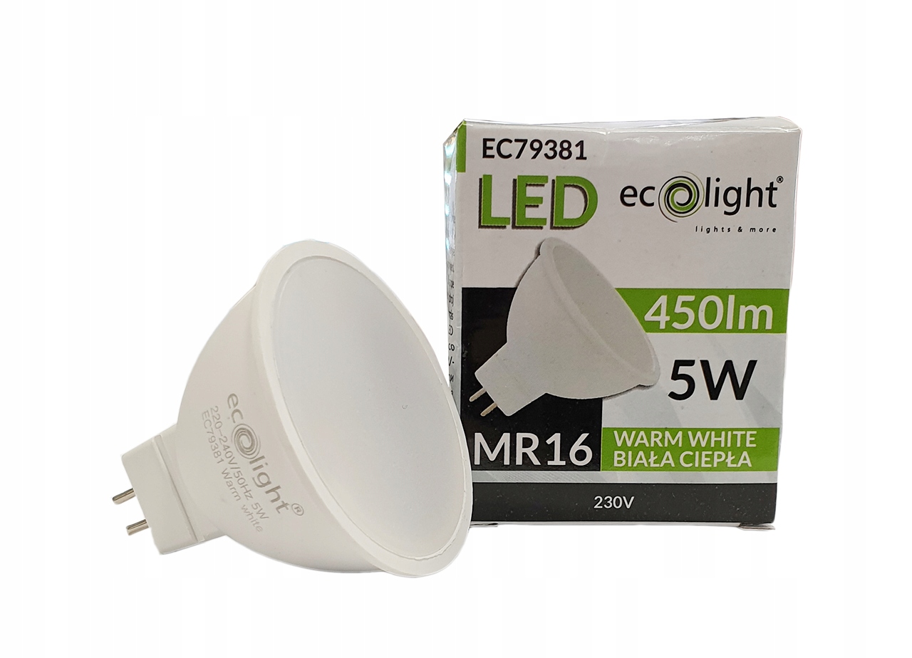 

Żarówka Led MR16 GU5,3 5W 230V ciepła