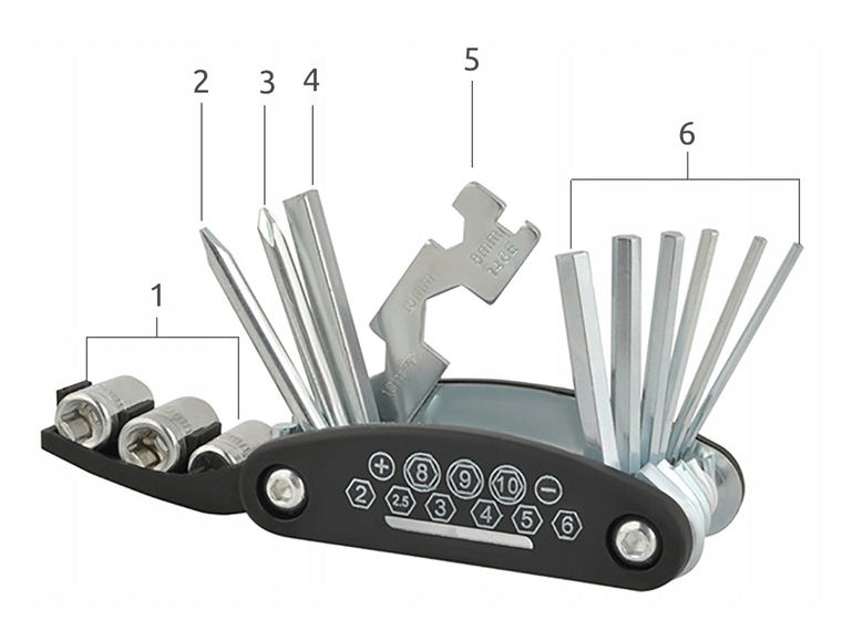 ZESTAW KLUCZY ROWEROWYCH ROWERU IMBUS KLUCZ Przeznaczenie zestaw