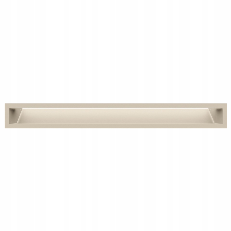 Krbová mřížka podlouhlá Luft 9x80 cm krémová