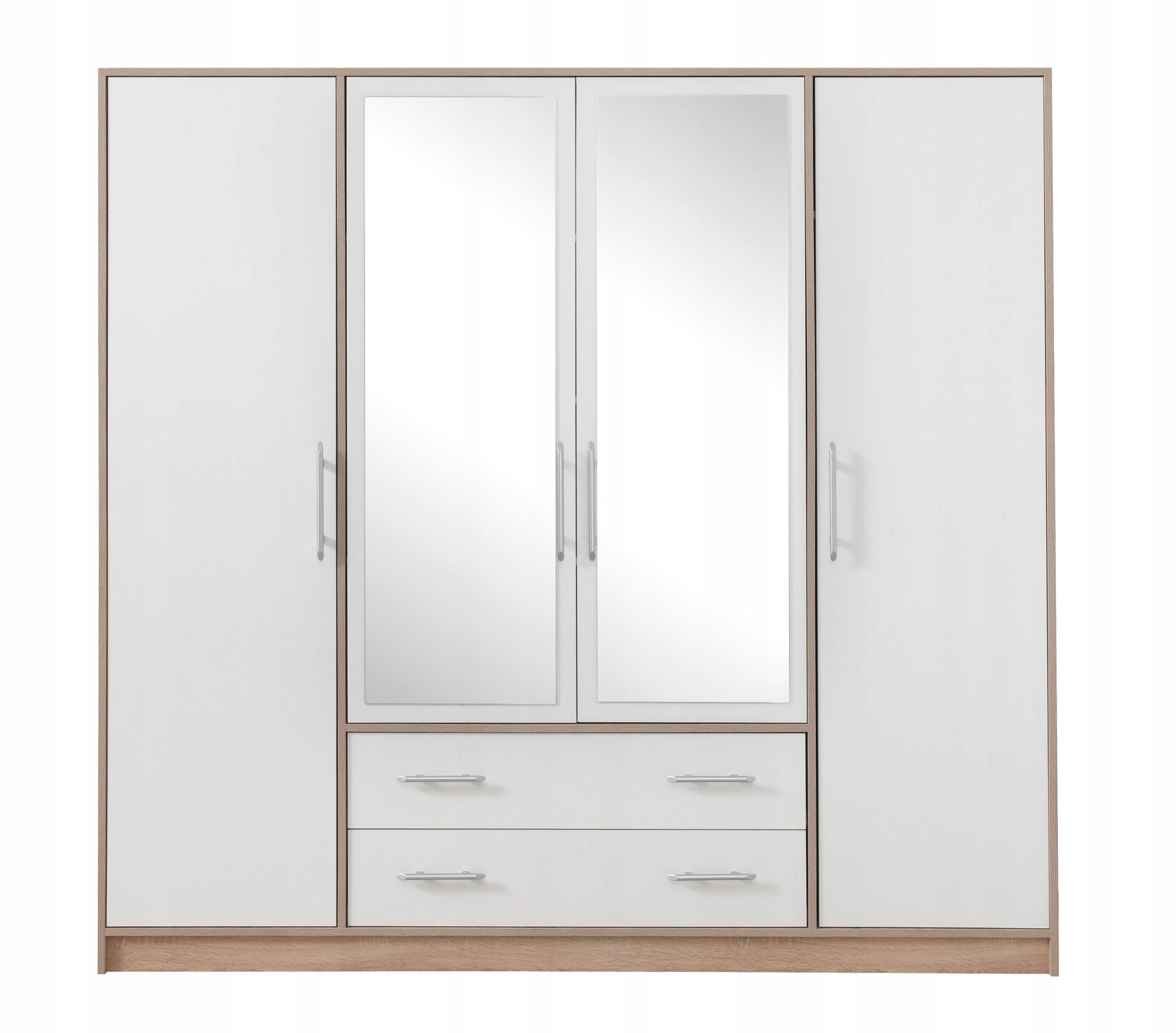 

szafa lustrem 200cm szufladami sypialni Smart SRL1