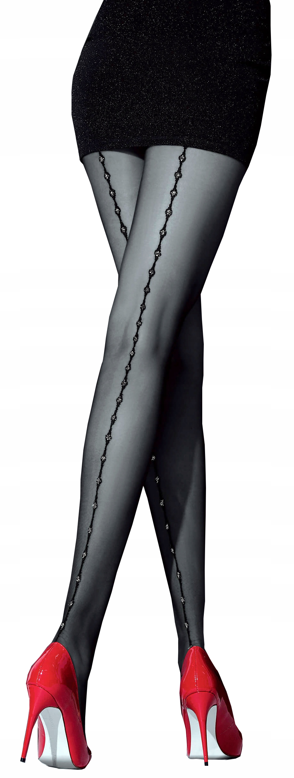 

Knittex rajstopy Loreley ze szwem Silver # 2 S