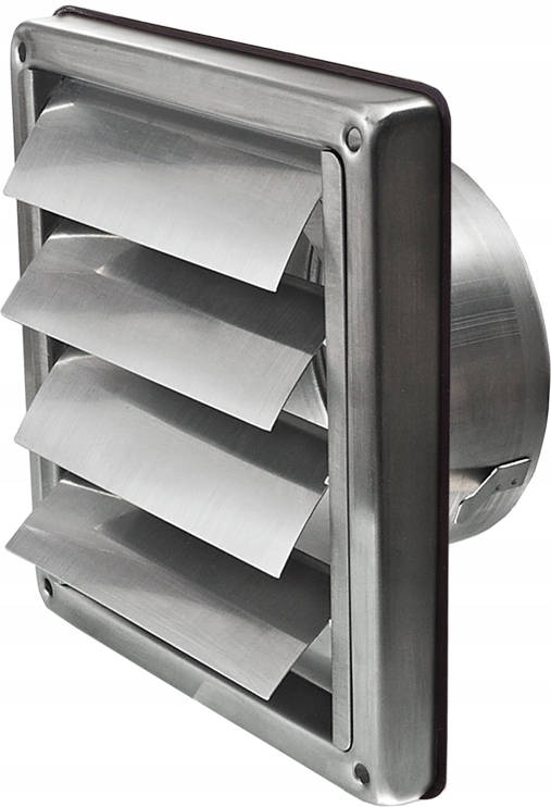 WYRZUTNIA KRATKA Z ŻALUZJA GRAWITACYJNA SMS Ø125mm NIERDZEWNA KWASÓWKA INOX Kod producenta SMS125