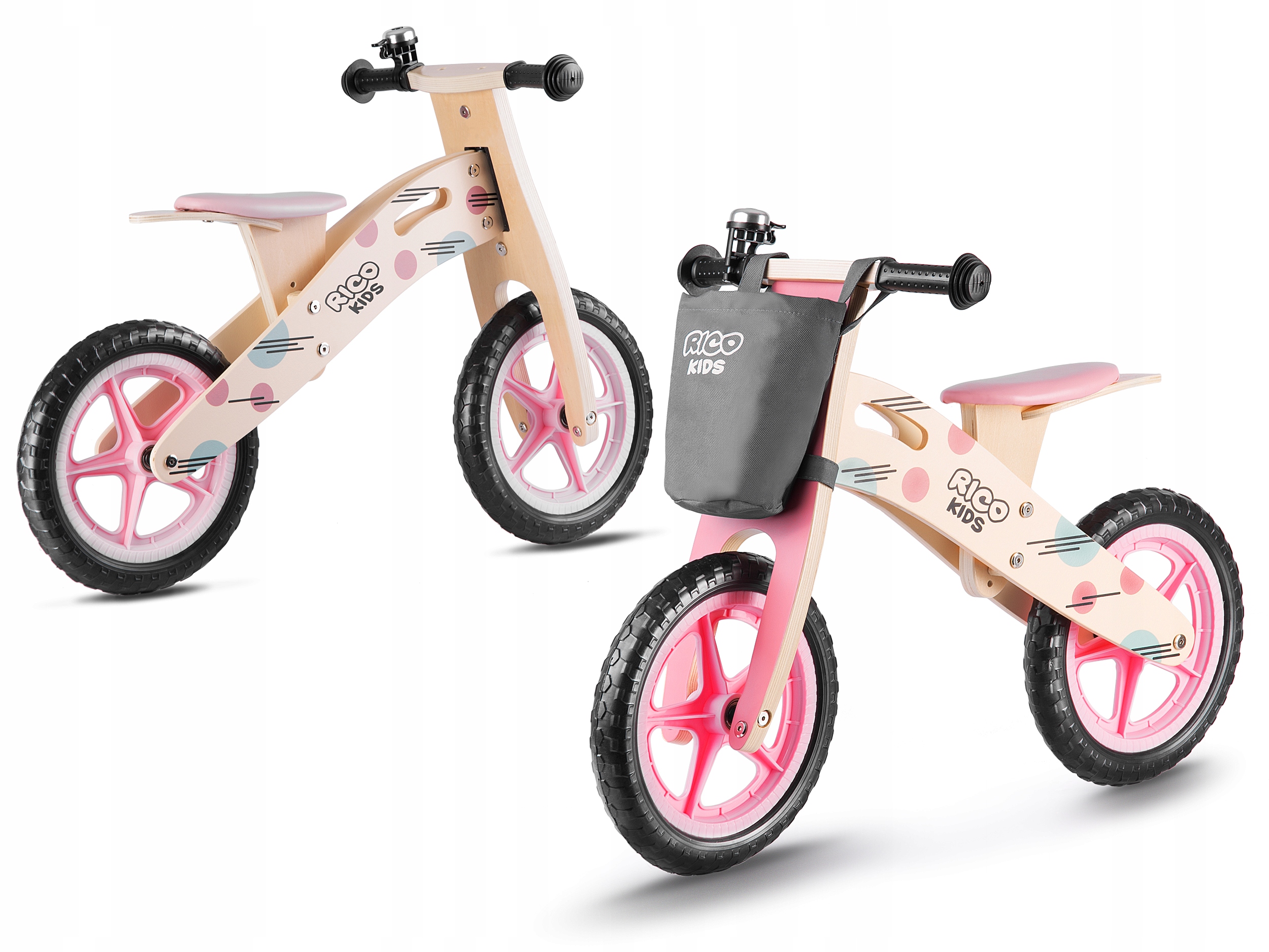 ДЕРЕВ'ЯНА СУМКА ДЛЯ ВЕЛОСИПЕДА BALANCE BIKE 12' RICOKIDS Код виробника RC-611