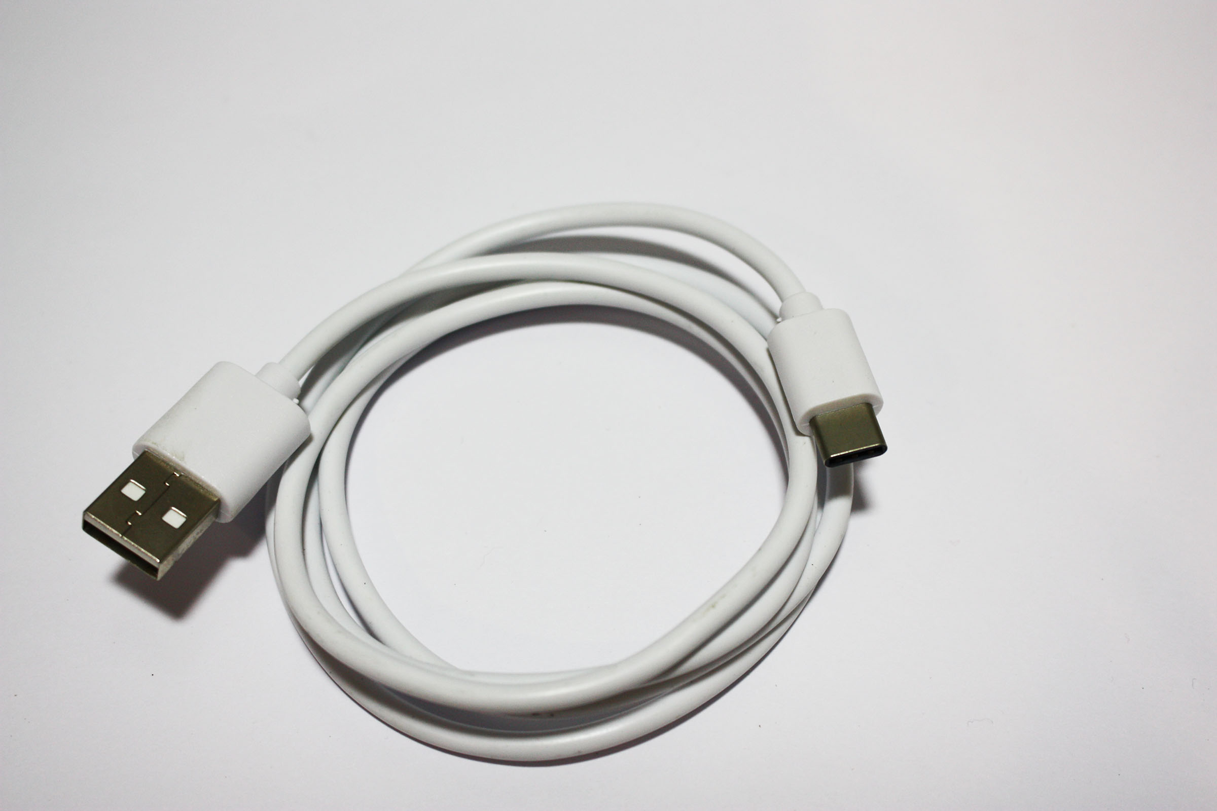 Kabel USB-C do telefonu typu C przewód biały Stan opakowania zastępcze