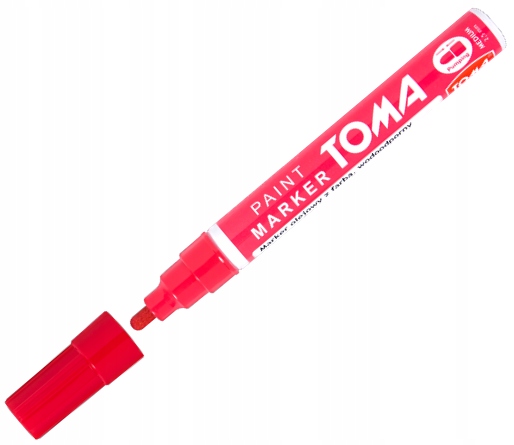 

Marker olejny olejowy 2.5mm czerwony Toma