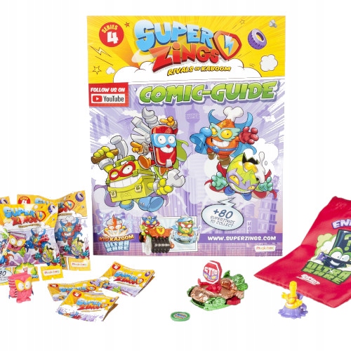 Супер Zings 4 КОМПЛЕКТ МЕШОК +BLASTERJET +3 ФИГУРКИ