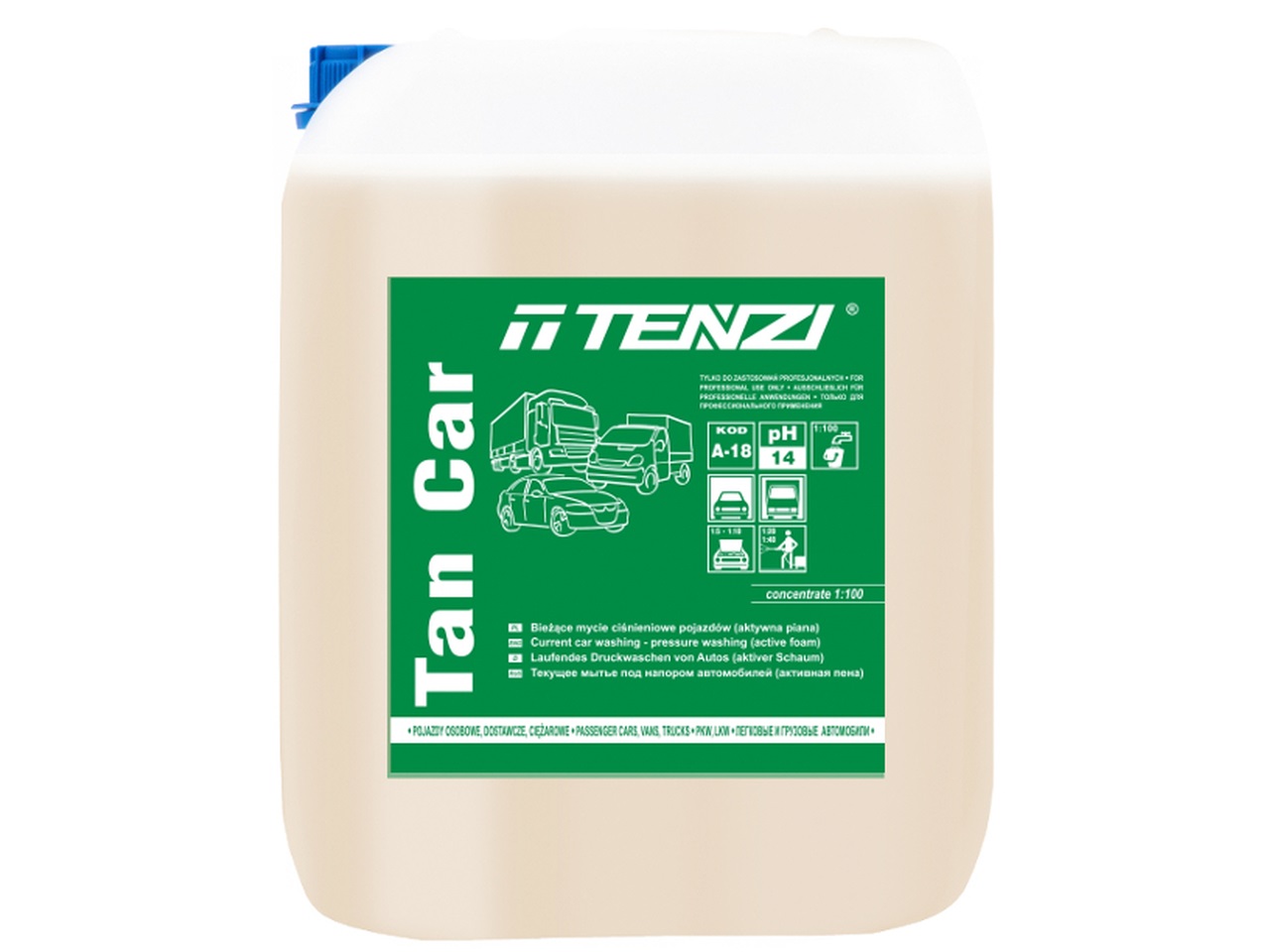AKTYWNA PIANA DO MYCIA SAMOCHODOW TENZI 10L
