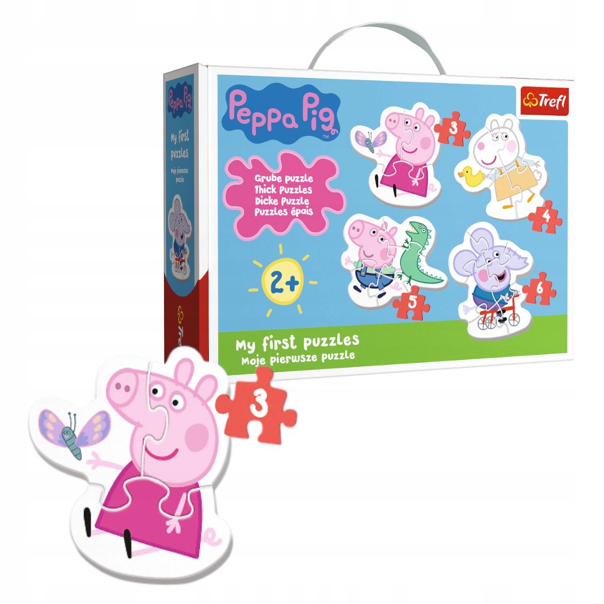 Puzzle Baby Roztomilé prasiatko Peppa Trefl 36086 dielikov.