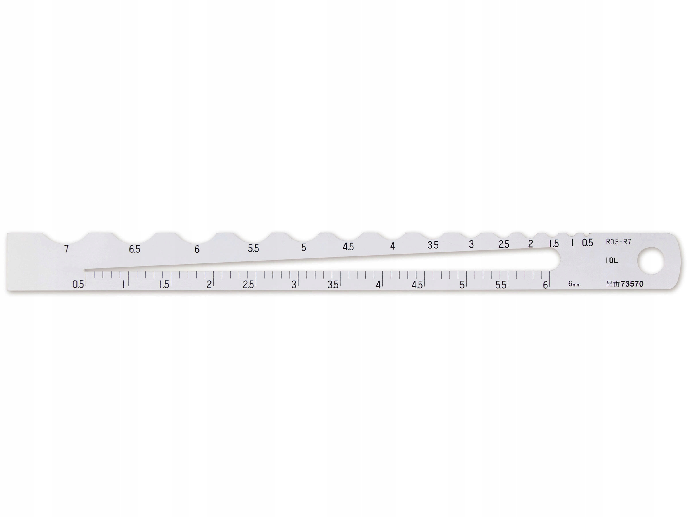 

Miernik promienia średnicy 0,5 7 mm Shinwa