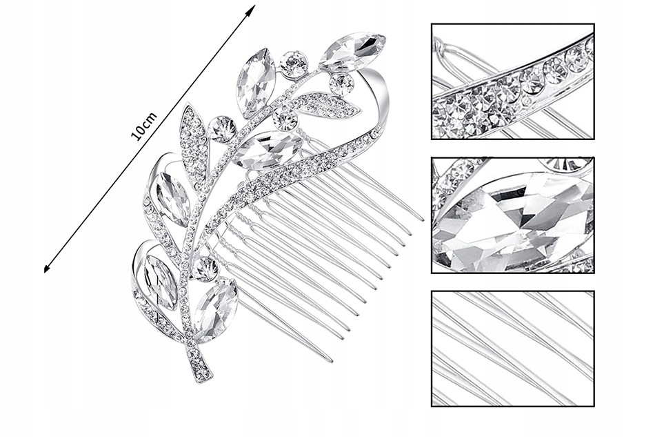 STROIK ŚLUBNY, PIĘKNY, BŁYSZCZĄCY, EFEKTOWNY Rodzaj grzebyk