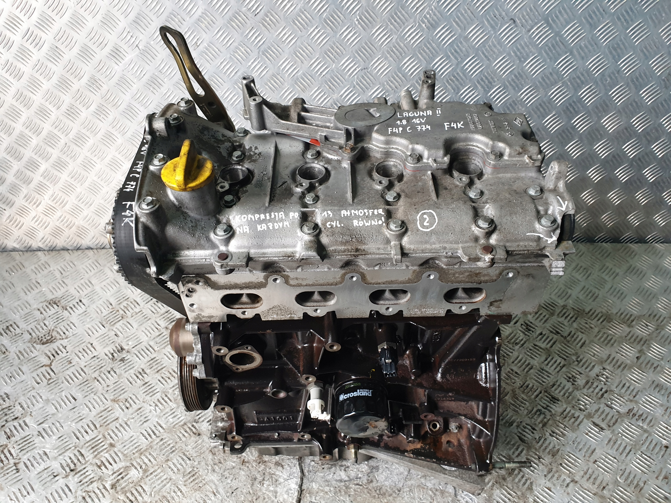 SILNIK Renault Laguna II 1.8 16V pomiar F4P774 F4K 7862610224