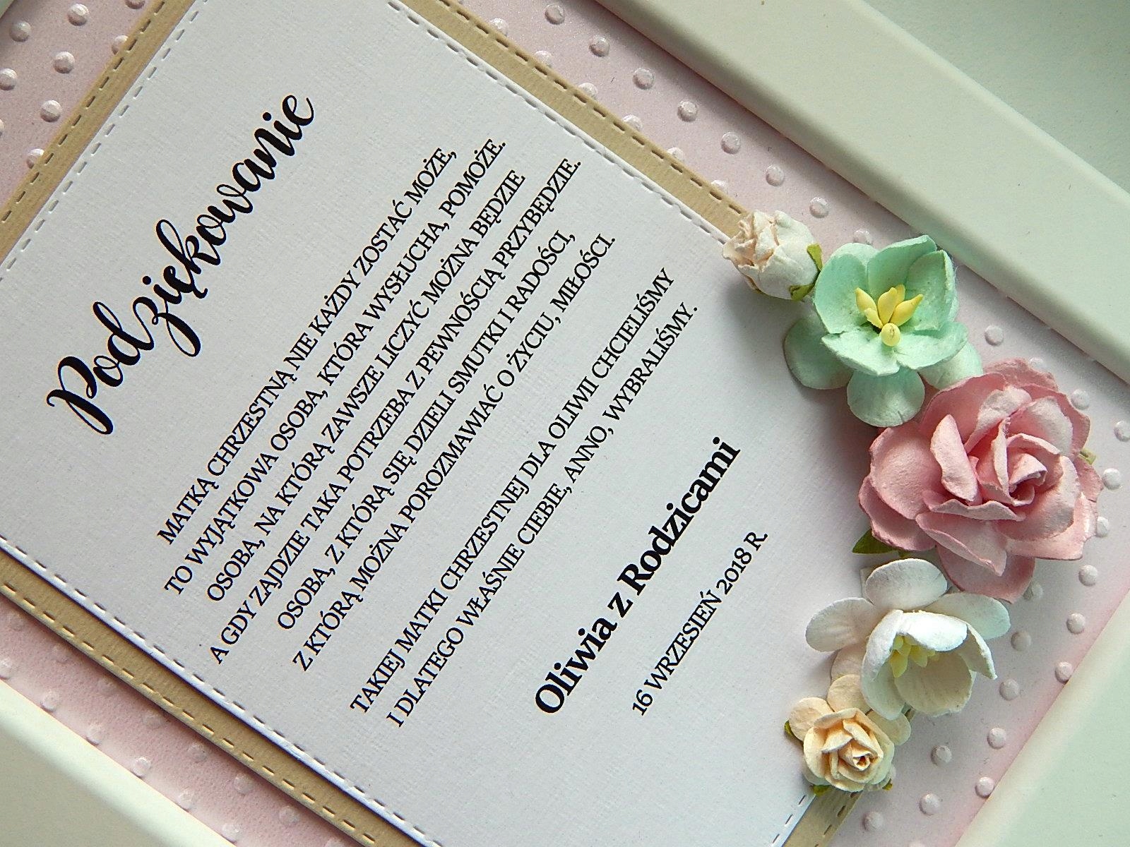 2szt Podziękowanie dla Chrzestnych Dziadków RAMKA 7446741519 oficjalne archiwum allegro