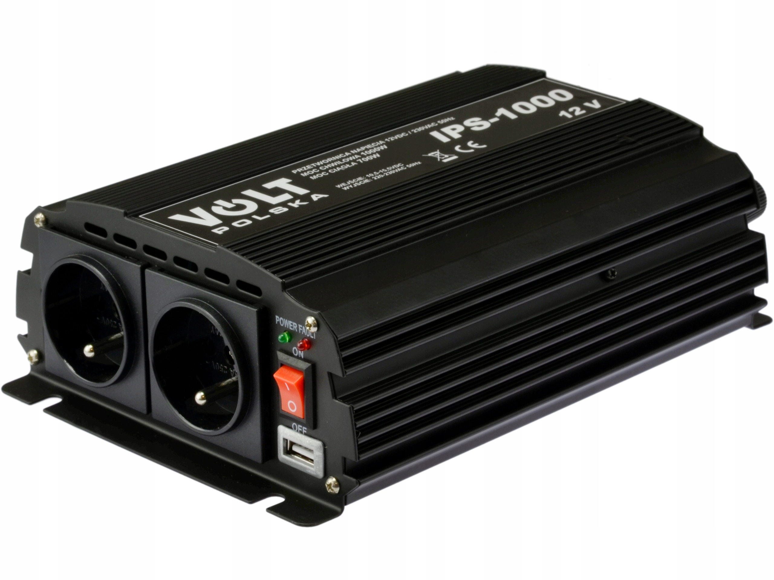 Przetwornica napięcia samochodowa 12V 230V 1000W - 6842658155