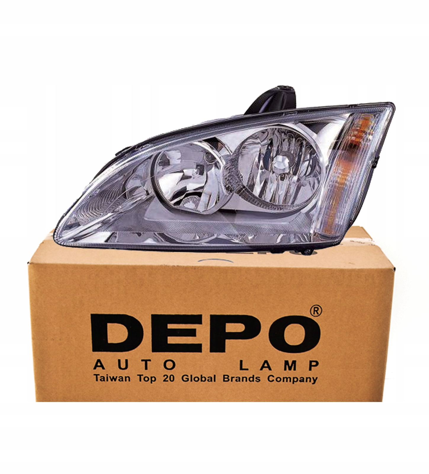 DEPO REFLEKTOR LEWY LAMPA FORD FOCUS MK2 0407