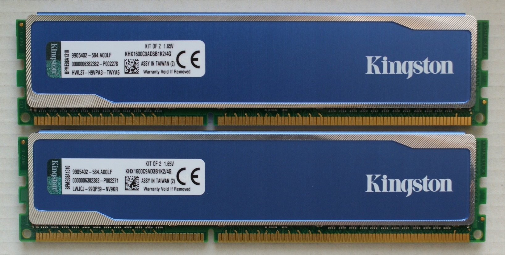 Kingston KHX1600C9AD3B1K2/4G 4GB 2x2GB 12800 1600 - 7667817349 ...