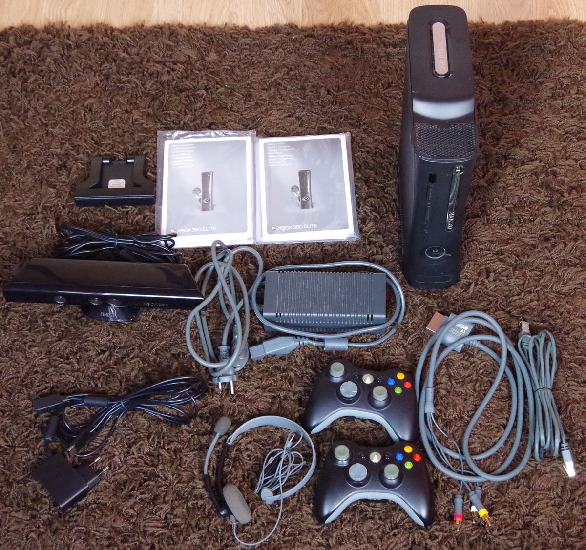 XBOX 360 ELITE KINECT 120GB 2xPADY 22xGRY WROCŁAW 7088918606 oficjalne archiwum allegro