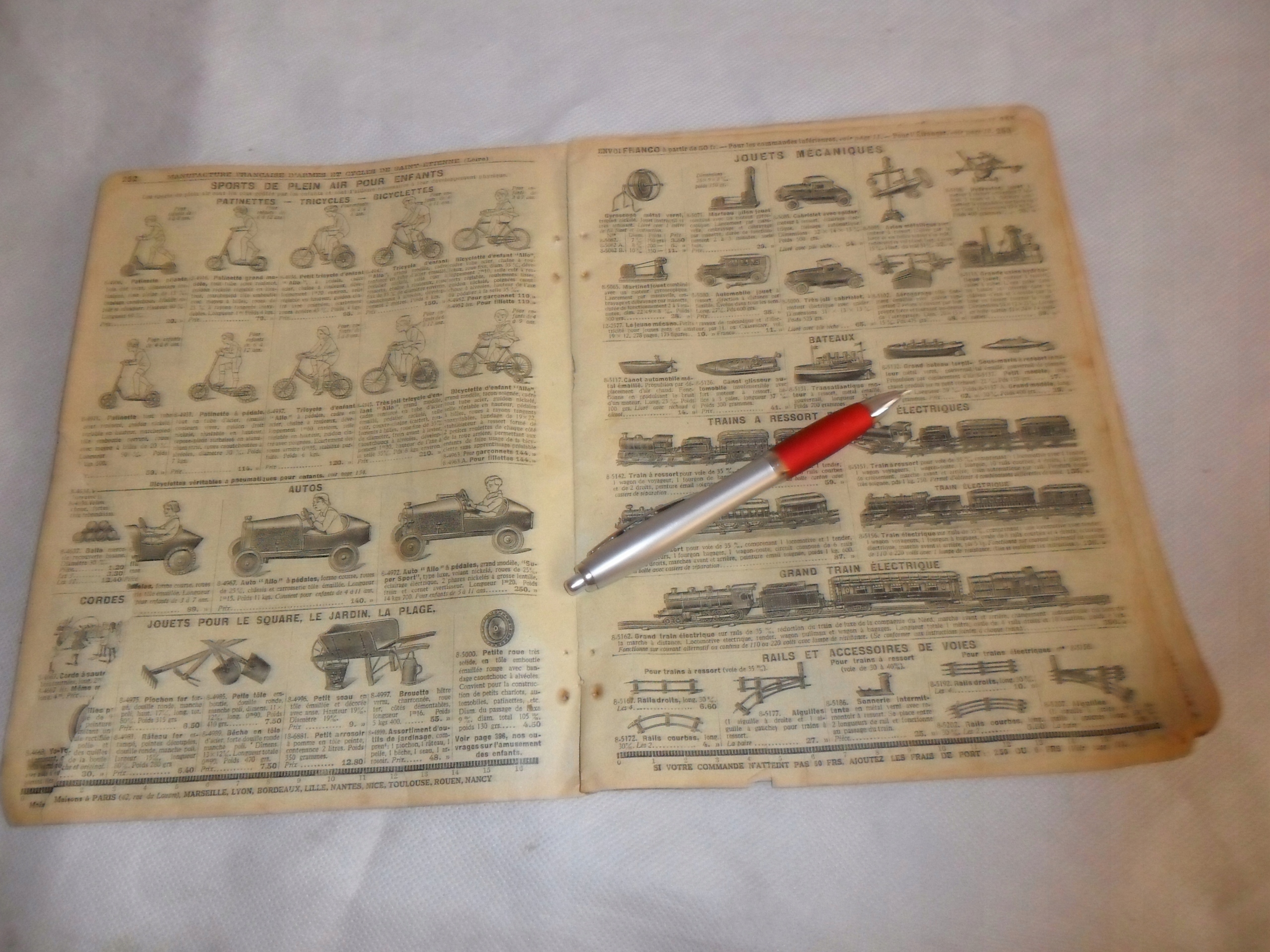 Zabawki Autka Pociągi Gry Planszowe Reklama 1925 R