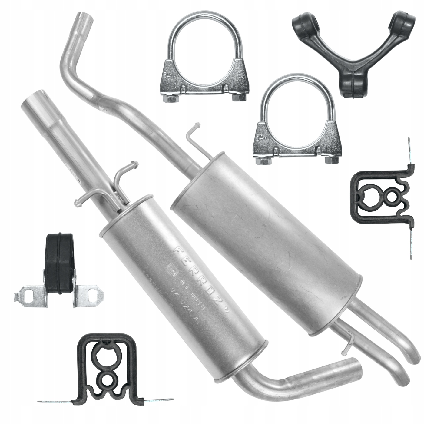 Глушитель на опель корса 1. Ferroz 06139. Комплект глушителя. 1. Глушитель опель фронтера б 2.