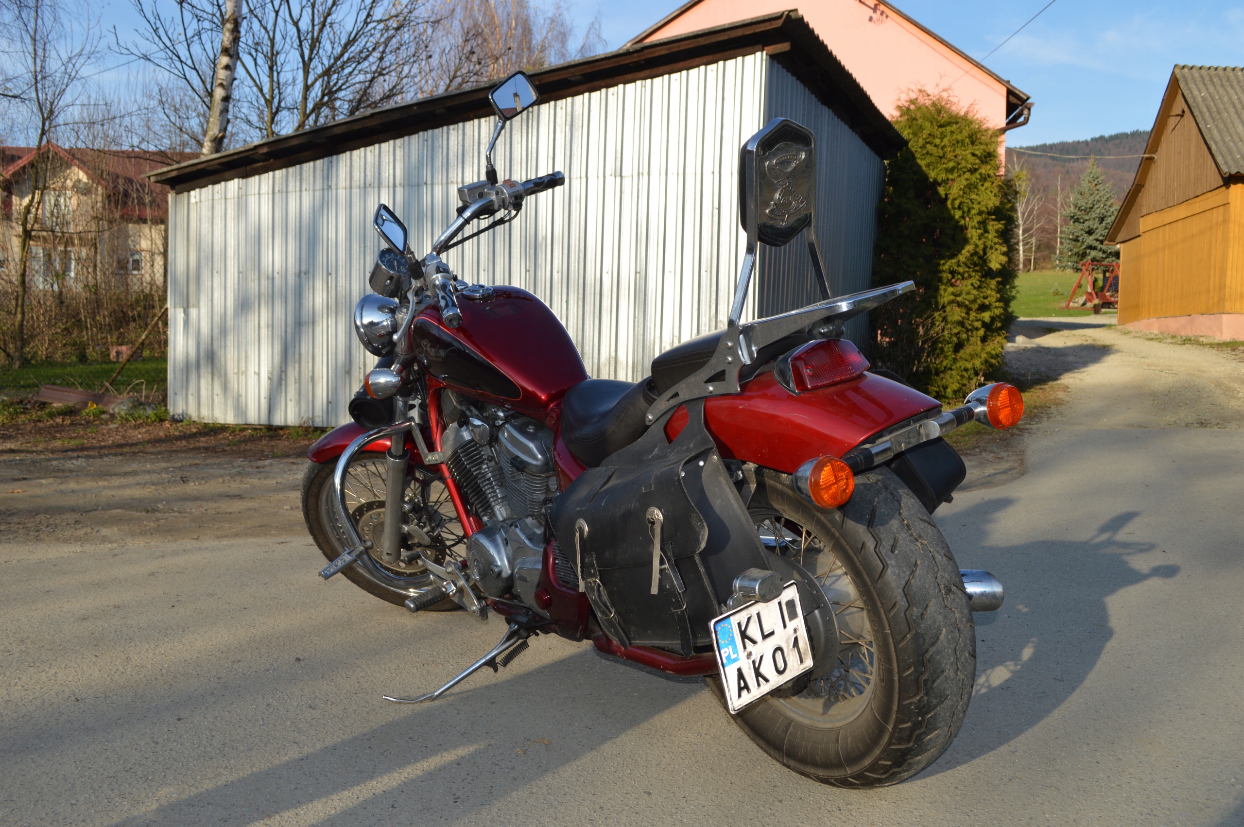 Motocykl chopper, HONDA SHADOW 600 + skóra 7665373499