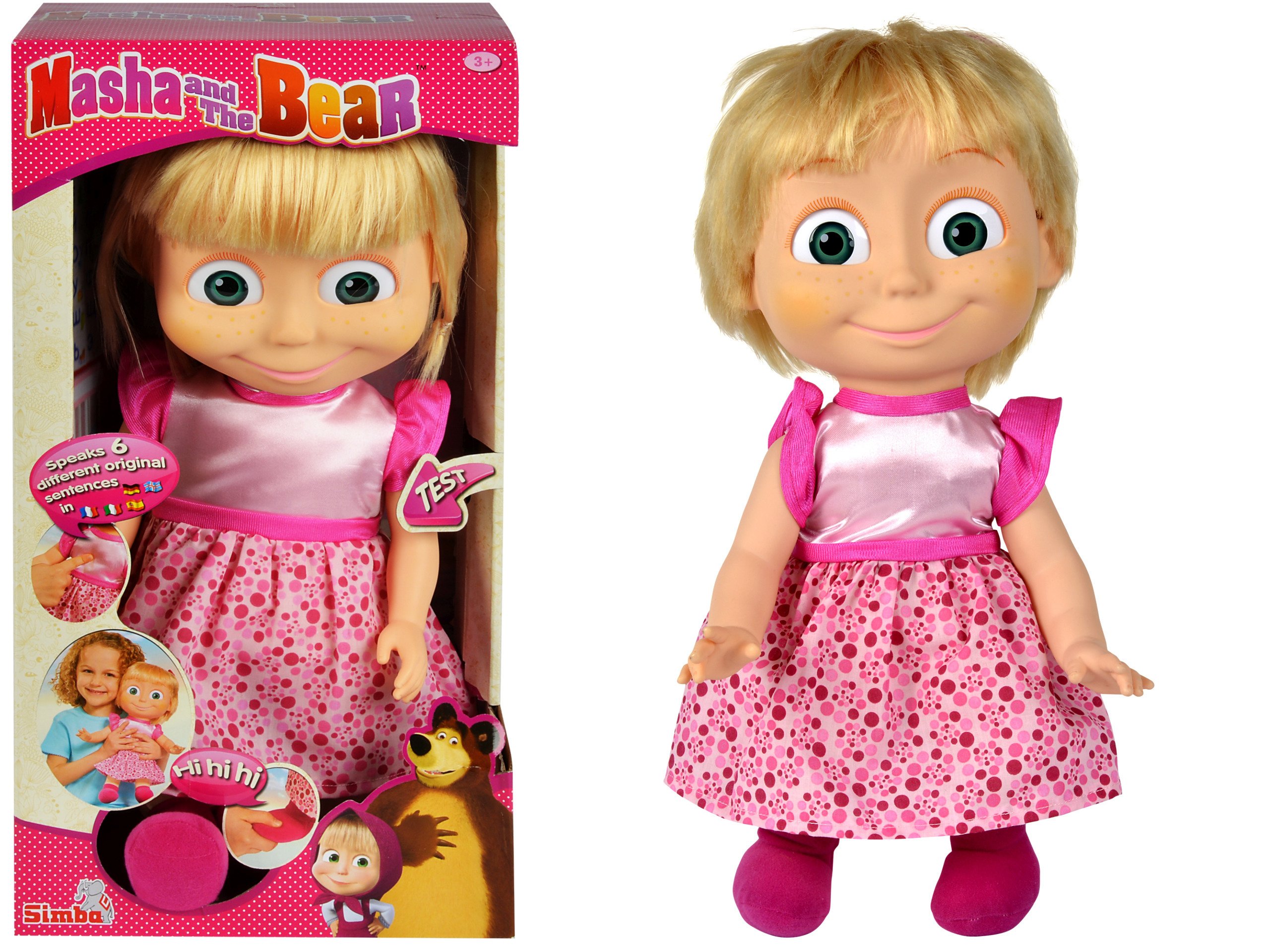 Simba Lalka Masza Interaktywna 40 Cm Mówiąca Pl 6991526614 Simba Lalka Masza Interaktywna 40 Cm Mówiąca Pl 6991526614