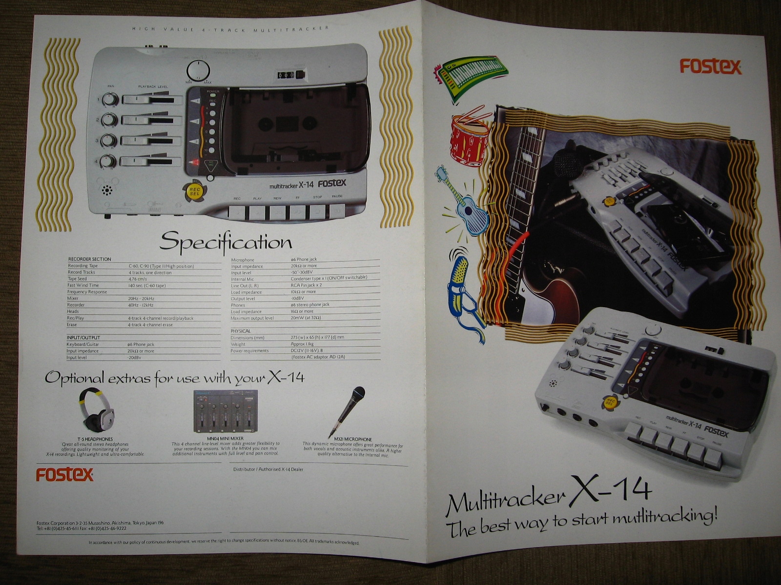 FOSTEX multitracker X-14 マルチトラックレコーダー FOSTEX multitracker X-14 (Made in Japan)｜SOUNDMART