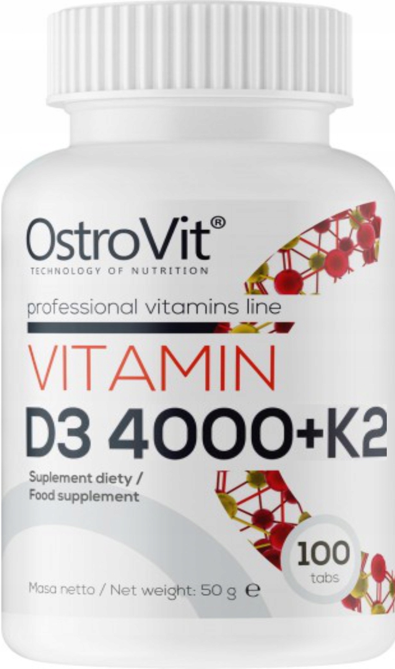 Ostrovit Witamina D3 4000iu K2 100 Tabs K2mk 7