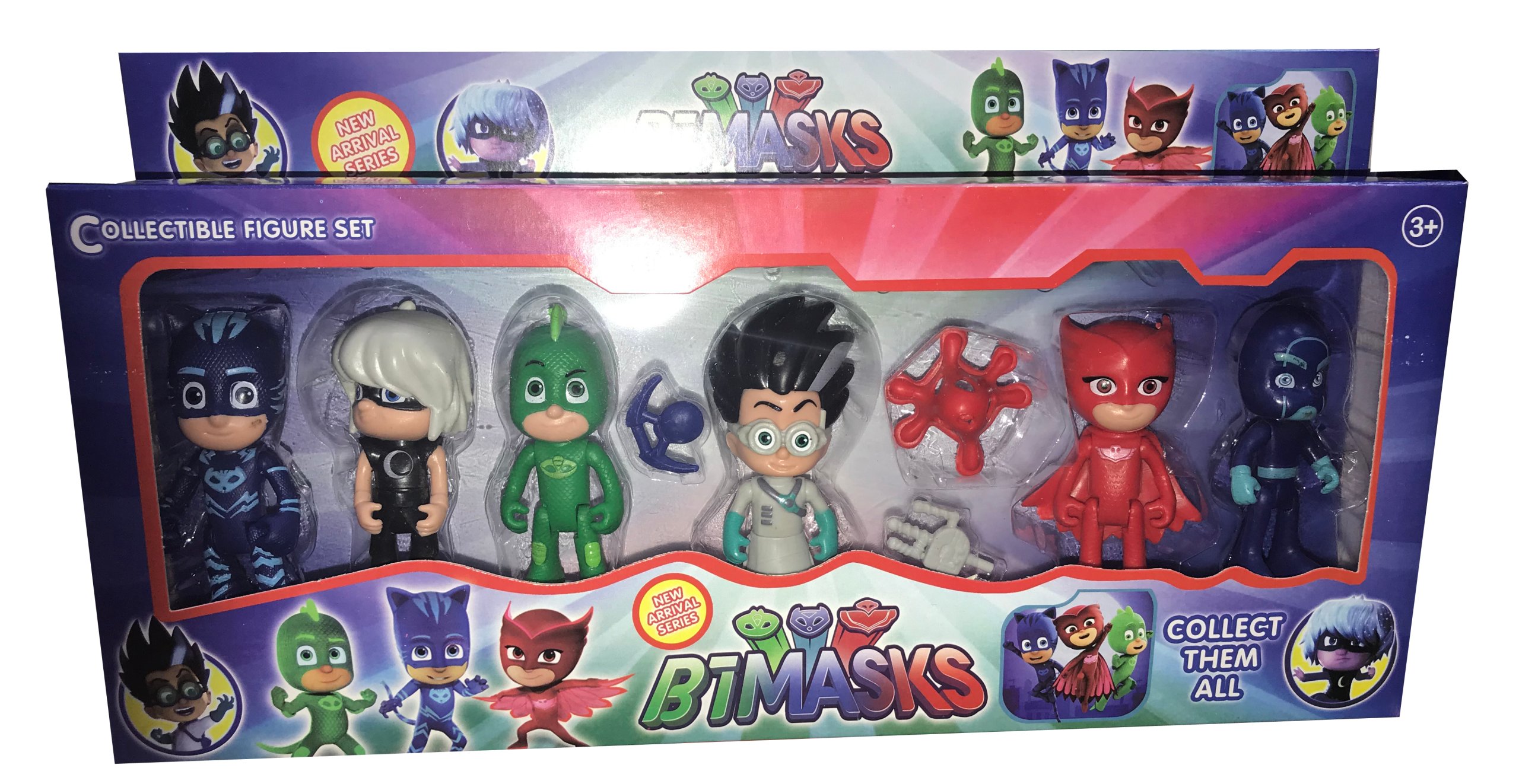 Zestaw 6 Figurek Pidżamersi Pj Mask Bajka Zabawka 7147747134