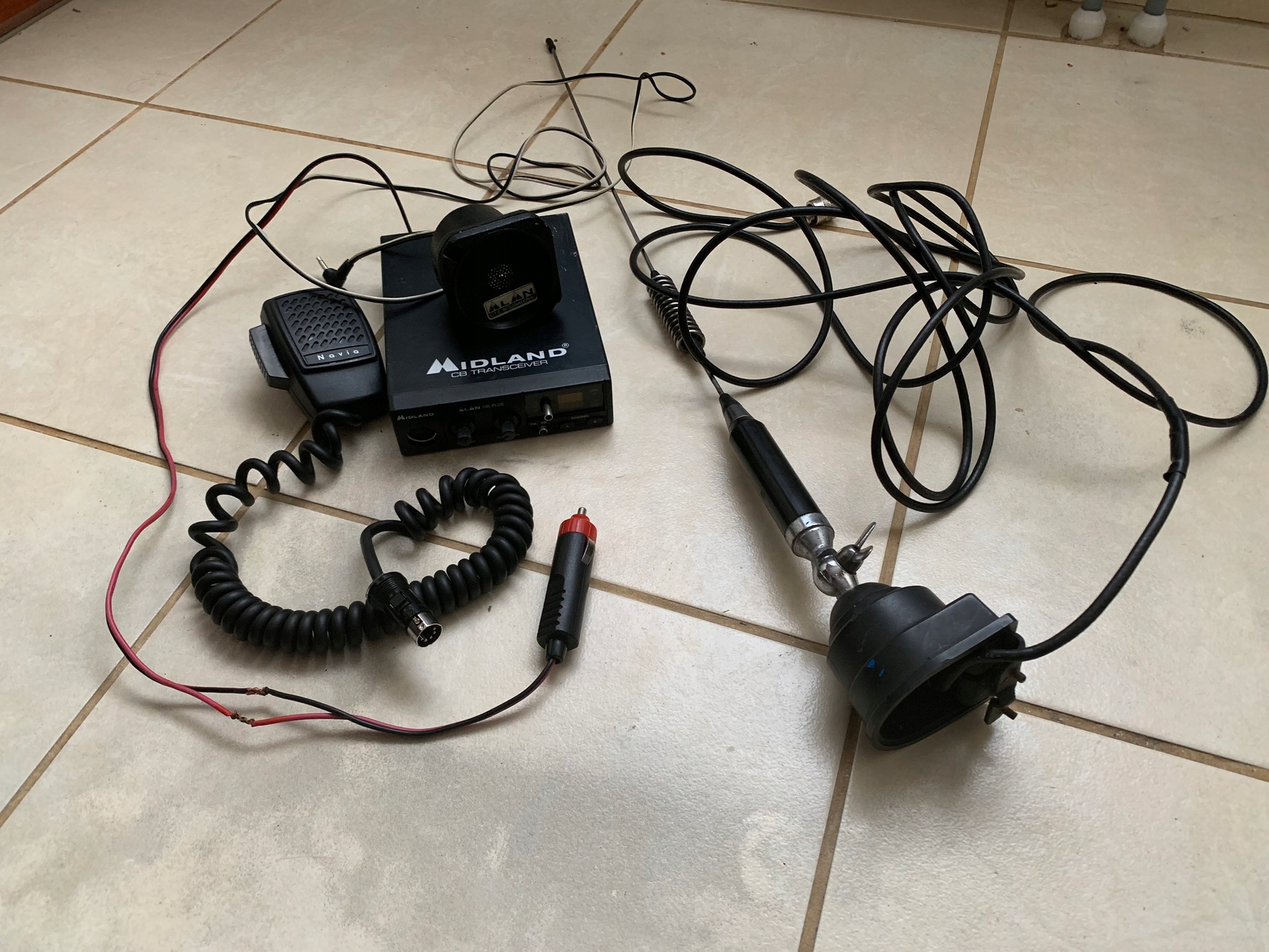 Zestaw CB radio Midland, gruszka, antena, głośnik 7769145923